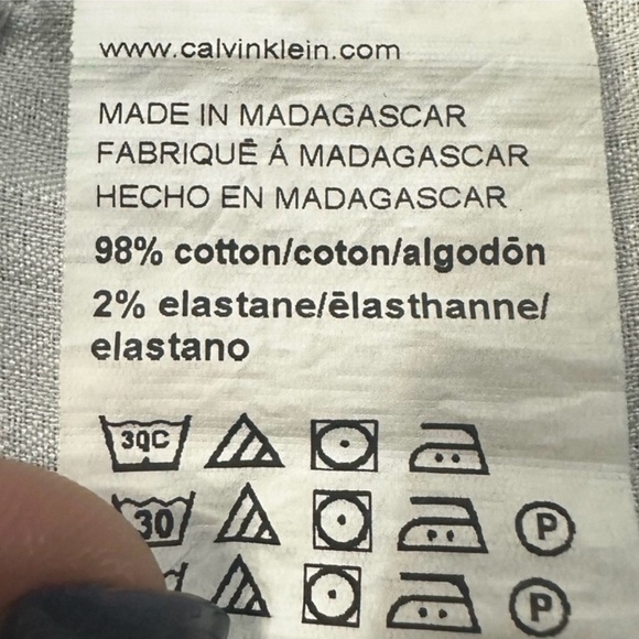 🔹 CALVIN KLEIN Men’s Slim Straight Jeans 38x32 Dark Wash 🔹 - Picture 7 of 10